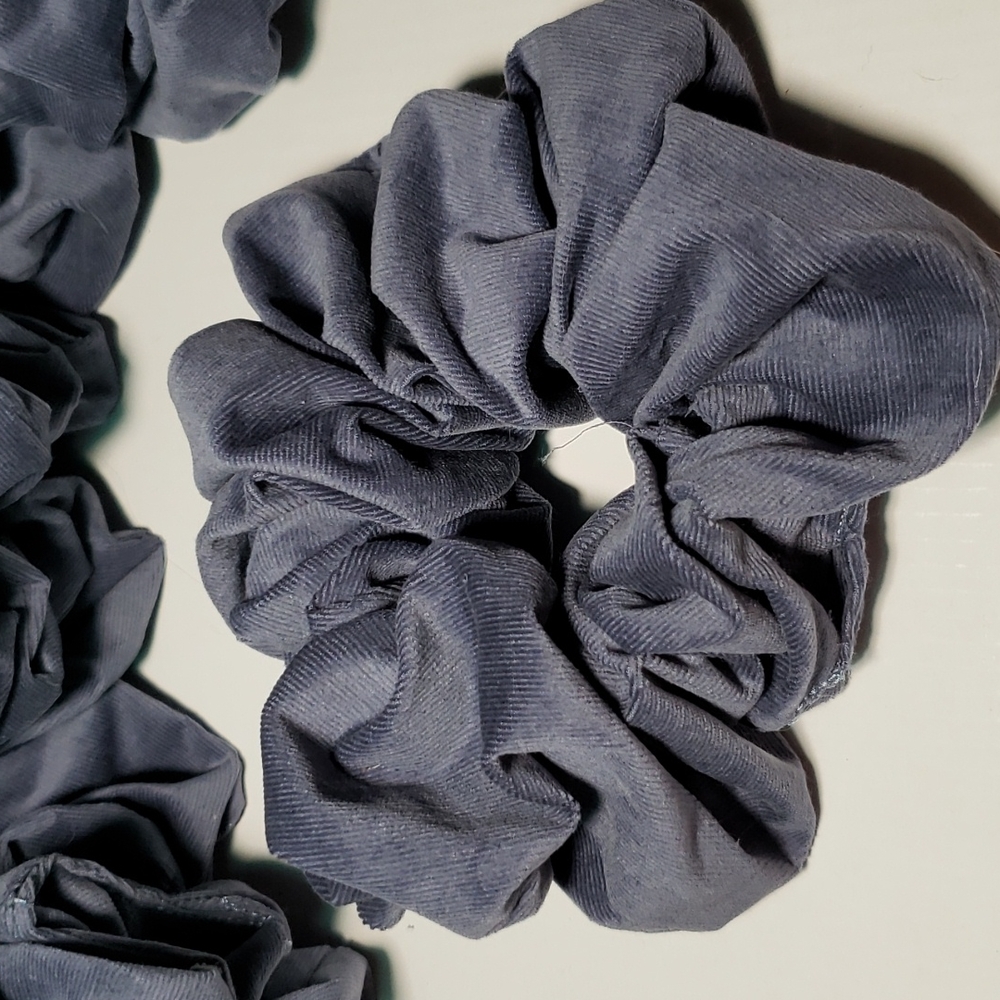 1/2 inch elastic at 8 length fine Corduroy Blue